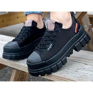 Palladium Revolt Lo TX Black Platform Sneakers Women’s 8.5 Chunky Lug Sole NIB